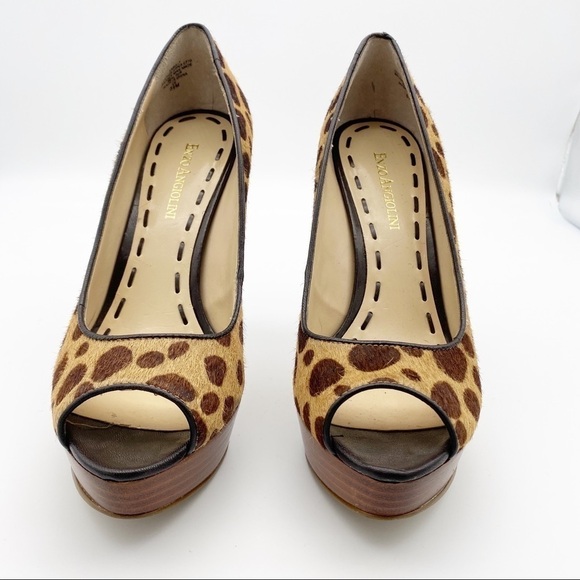 Enzo Angiolini Giraffe Print Calf Hair High Heels - Picture 8 of 8